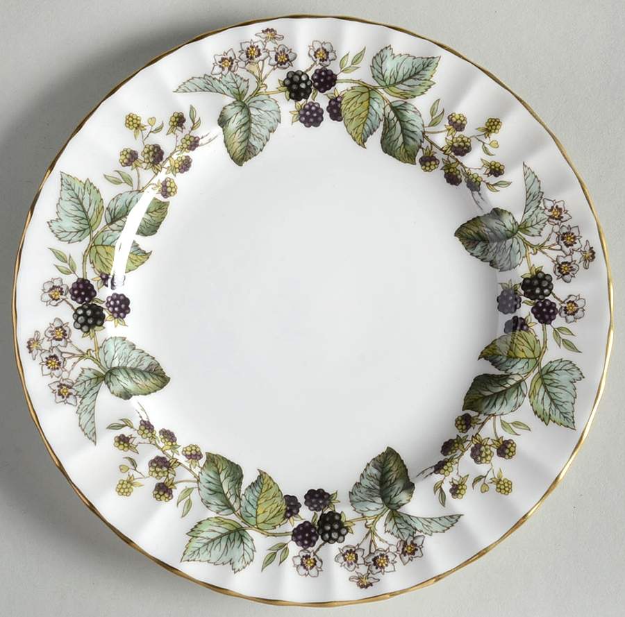Lavinia (White Body, Bone) Dessert/Pie Plate by Royal Worcester-1