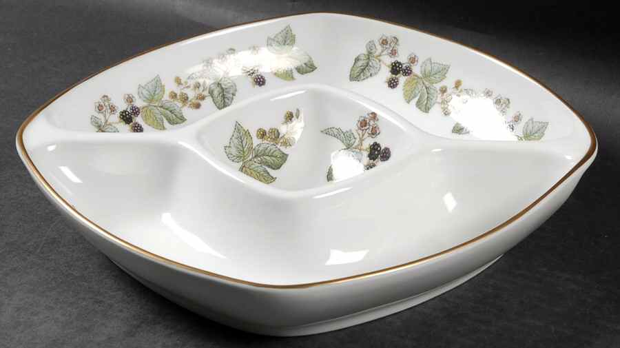 Lavinia (White Body, Bone) 1-Piece Square Crudite by Royal Worcester-1