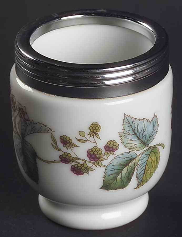 Lavinia (White Body, Bone) Egg Coddler No Lid by Royal Worcester-1