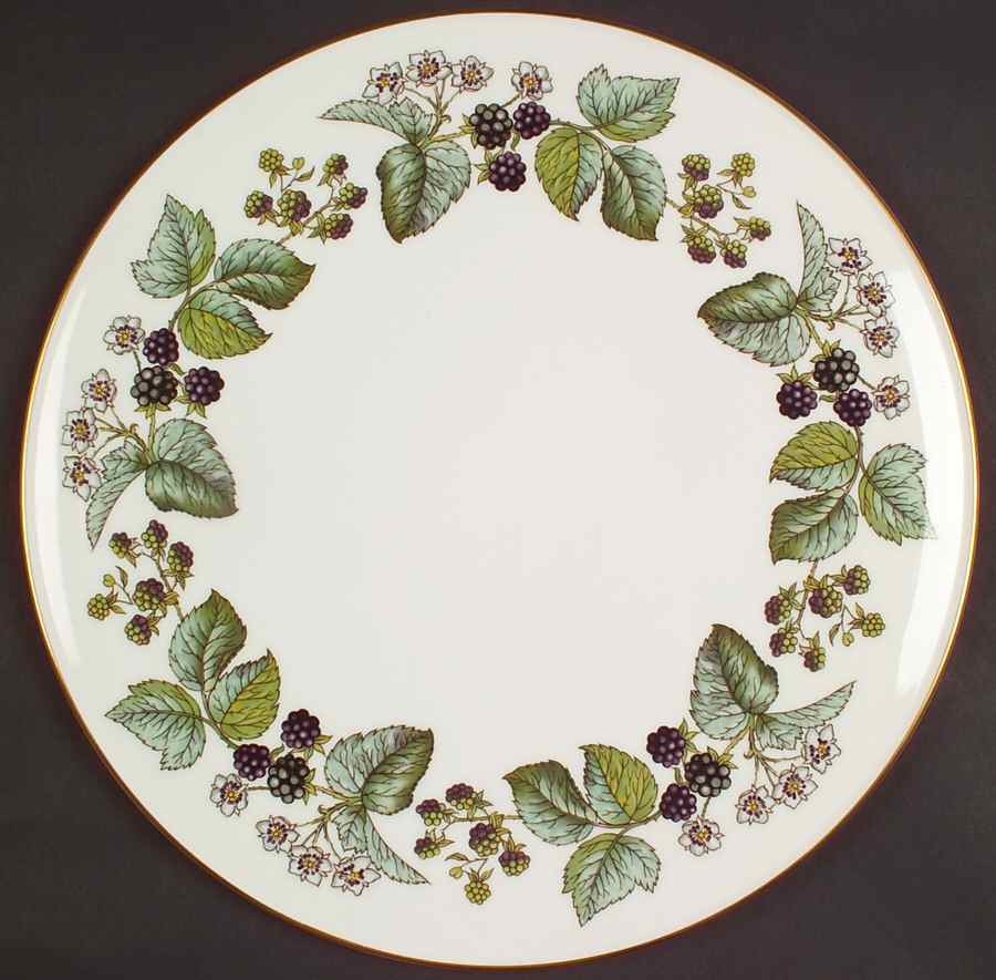Lavinia (White Body, Bone) Cake Plate by Royal Worcester-1