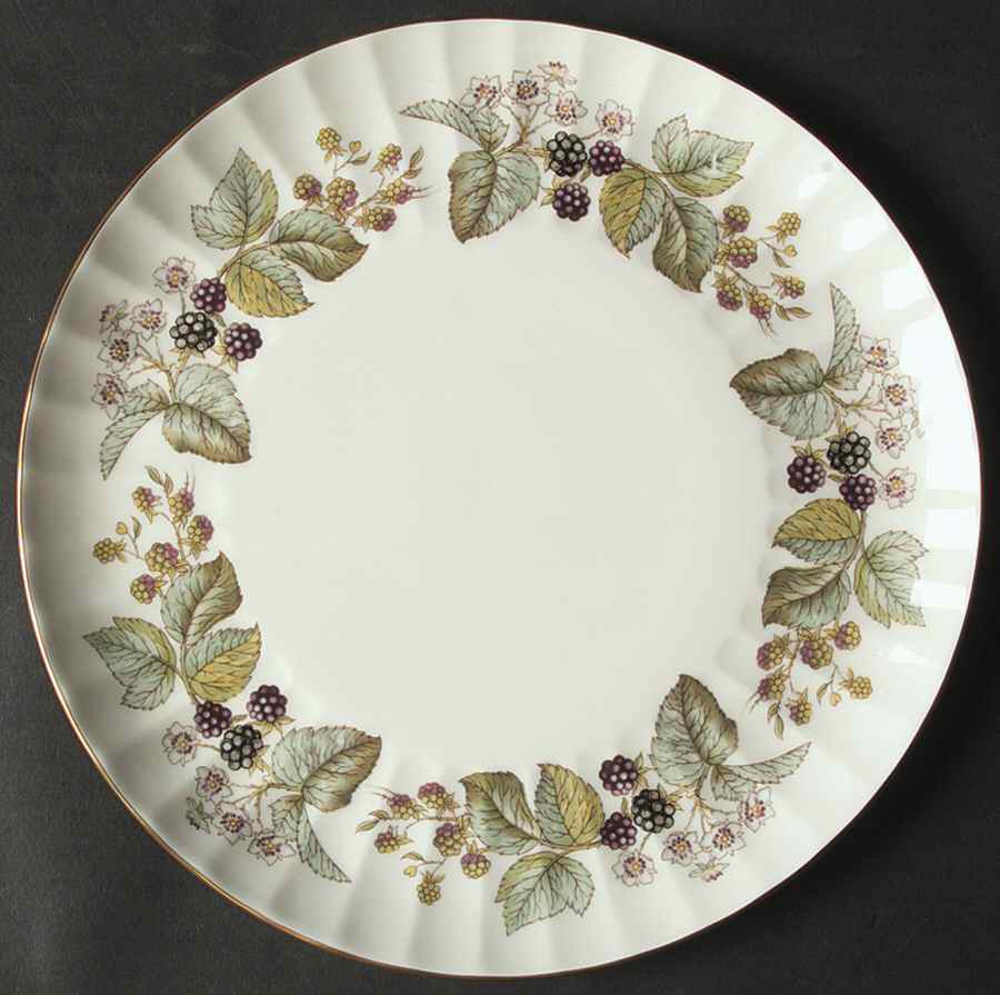 Lavinia (White Body, Bone) Cake Plate by Royal Worcester-1