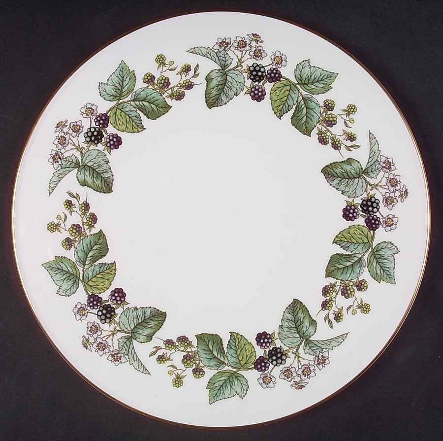 Lavinia (White Body, Bone) Cake Plate by Royal Worcester-1