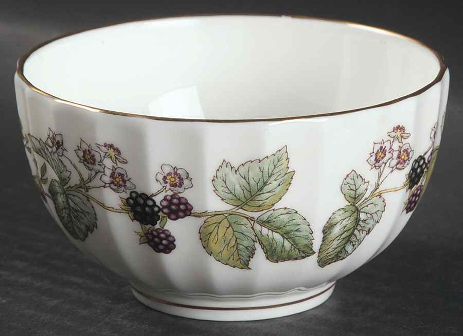 Lavinia (White Body, Bone) Mini Open Sugar Bowl by Royal Worcester-1