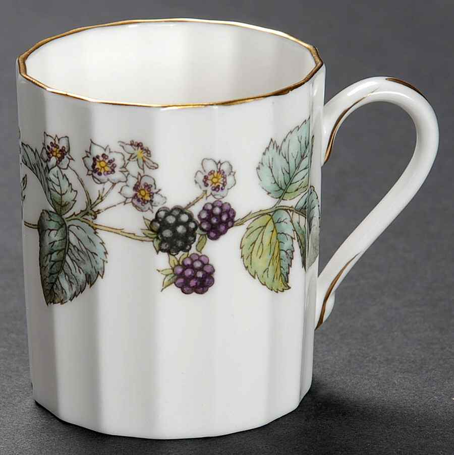 Lavinia (White Body, Bone) Flat Demitasse Cup by Royal Worcester-1