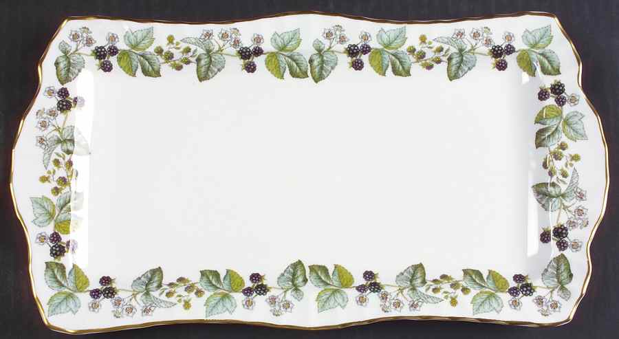 Lavinia (White Body, Bone) Large Sandwich Tray by Royal Worcester-1