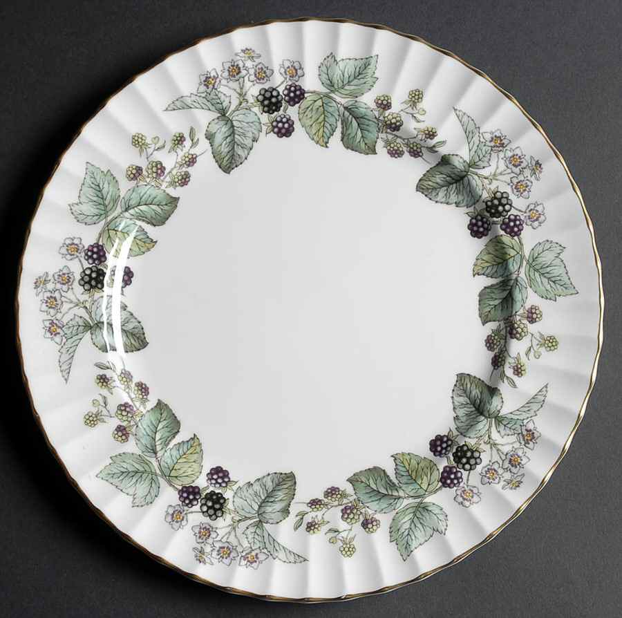Lavinia (White Body, Bone) Luncheon Plate by Royal Worcester-1
