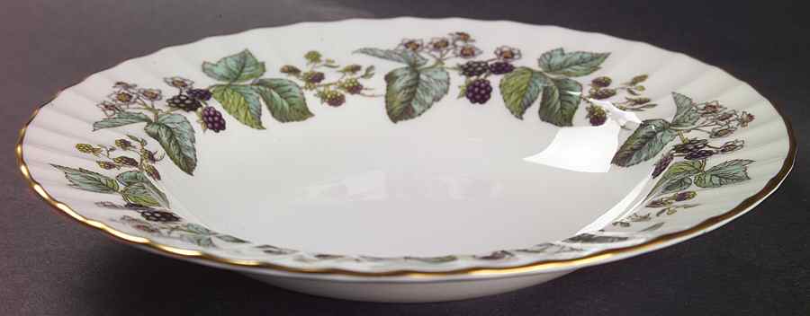 Lavinia (White Body, Bone) Rim Soup Bowl by Royal Worcester-1