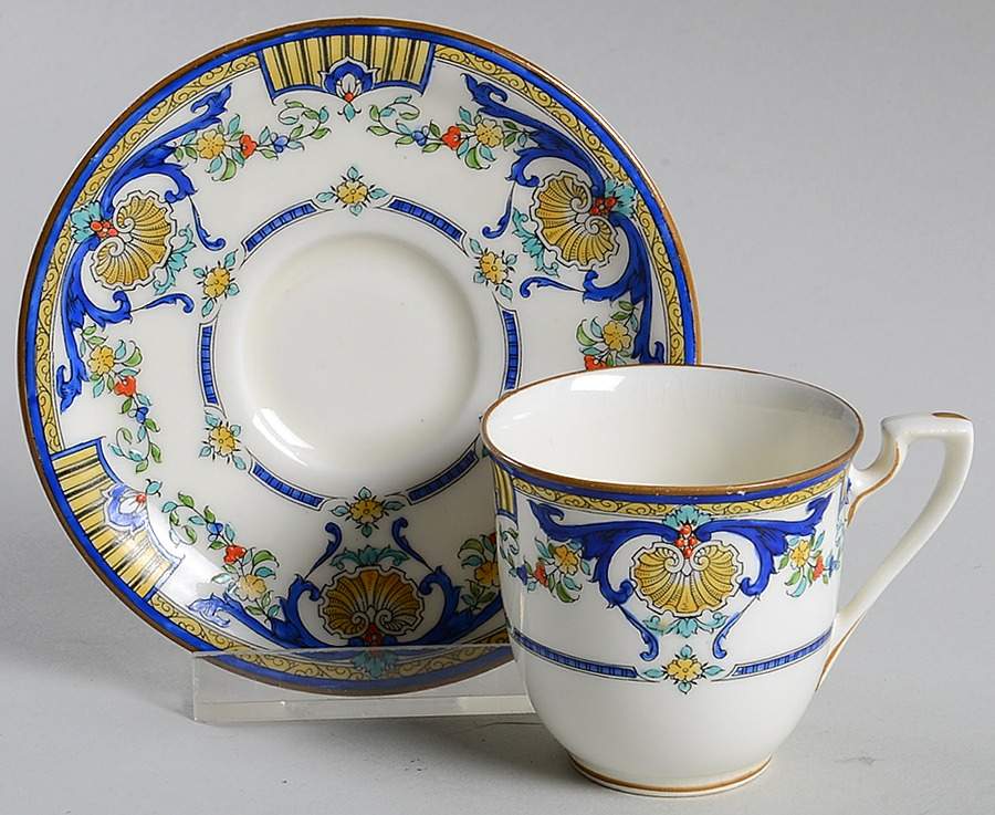 Lille Flat Demitasse Cup & Saucer Set by Royal Worcester-1