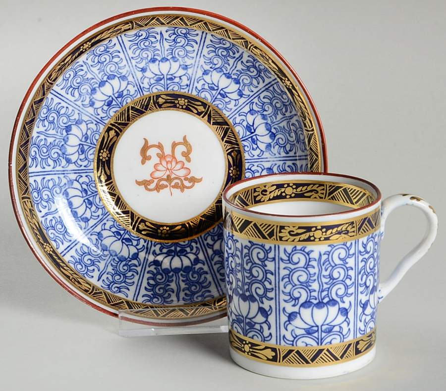 Lily Flat Demitasse Cup & Saucer Set by Royal Worcester-1