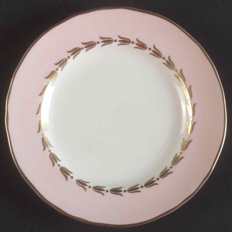 Lotus Pink Bread & Butter Plate by Royal Worcester-1