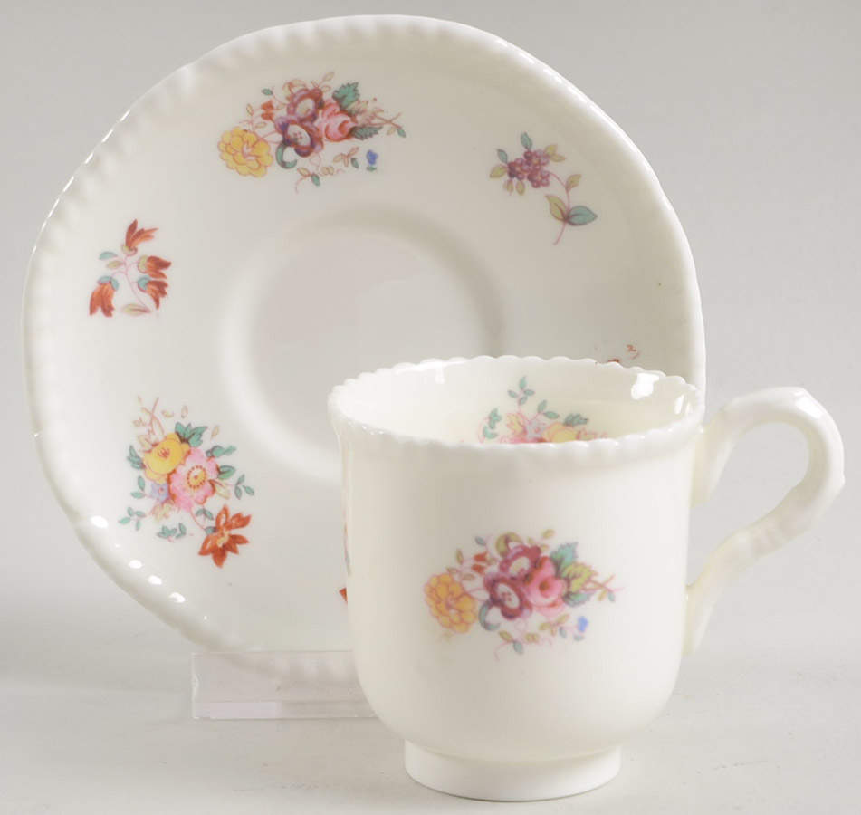 Louise Footed Demitasse Cup & Saucer Set by Royal Worcester-1