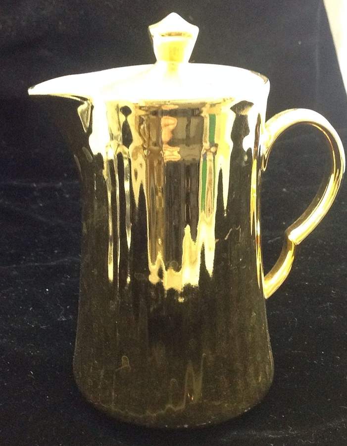 Lustre Gold Mini Coffee Pot & Lid by Royal Worcester-1