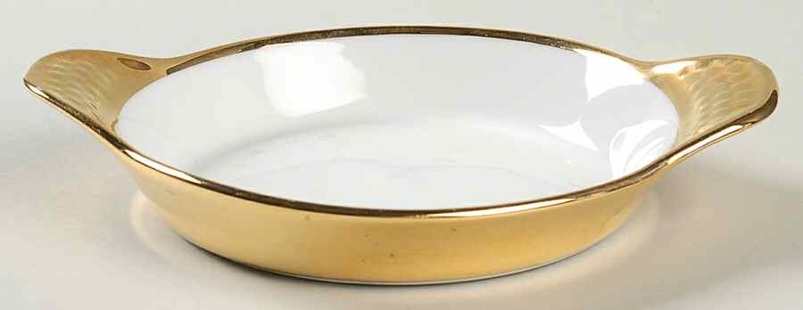 Lustre Gold Eared Round Dish by Royal Worcester-1