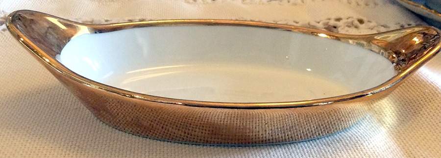 Lustre Gold 7" Augratin by Royal Worcester-1