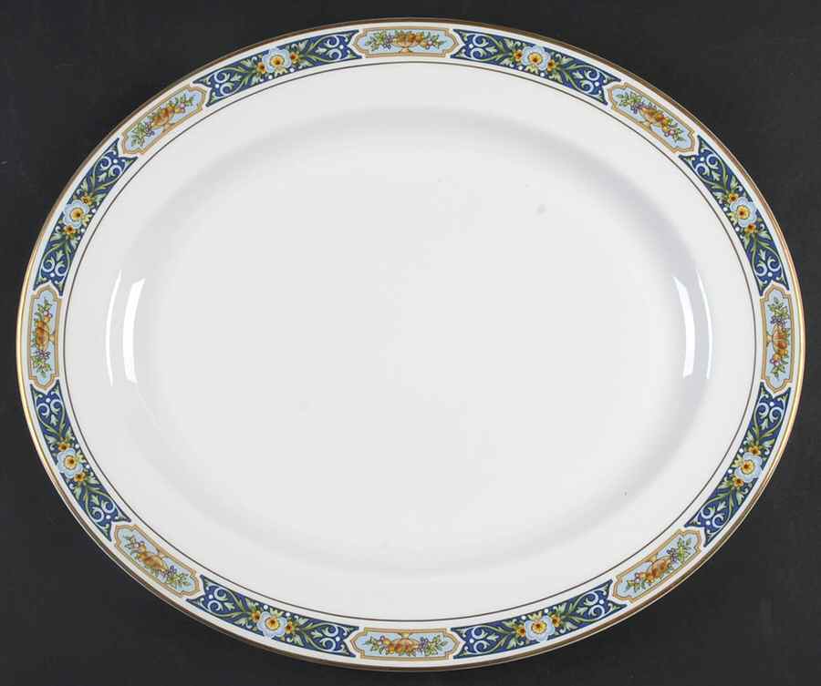 Manor House 15" Oval Serving Platter by Royal Worcester-1