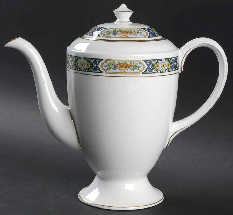 Manor House Coffee Pot & Lid by Royal Worcester-1