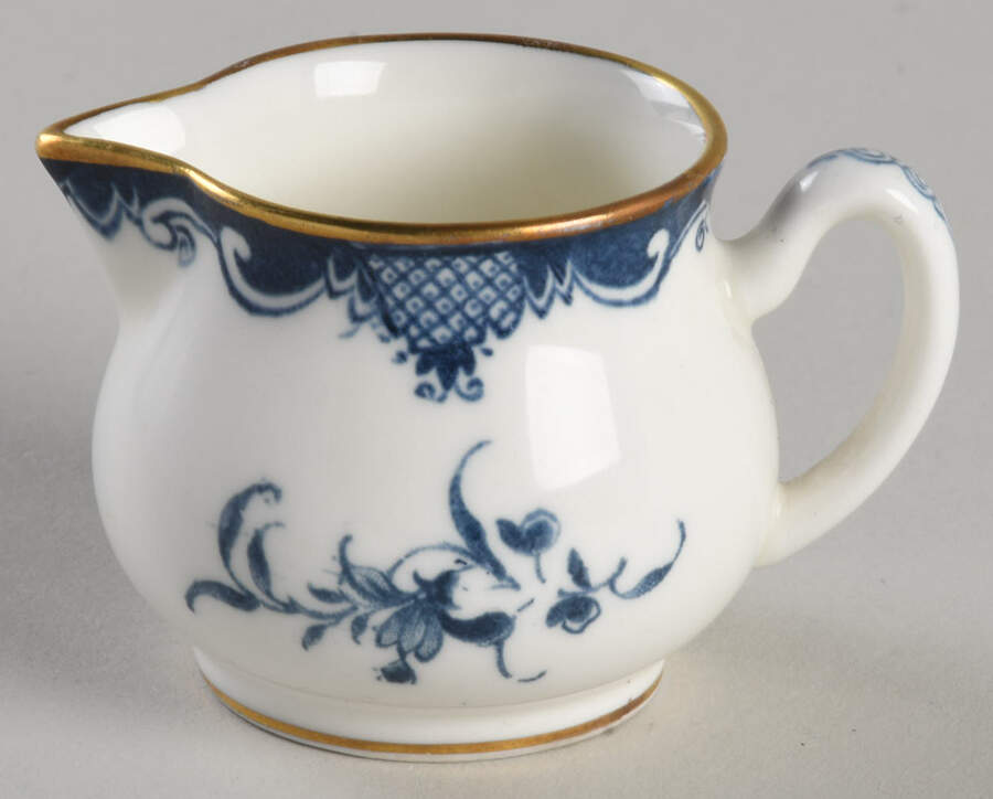Mansfield Blue Miniature Creamer by Royal Worcester-1