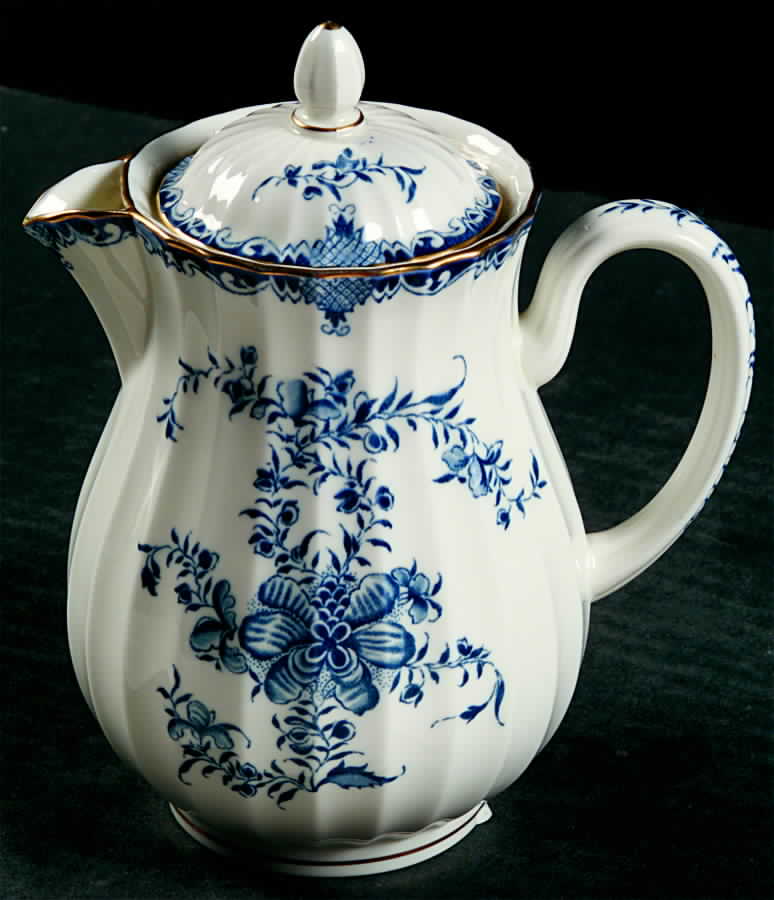 Mansfield Blue Hot Water Jug & Lid by Royal Worcester-1