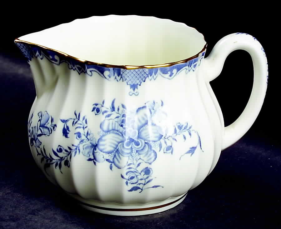 Mansfield Blue Creamer by Royal Worcester-1