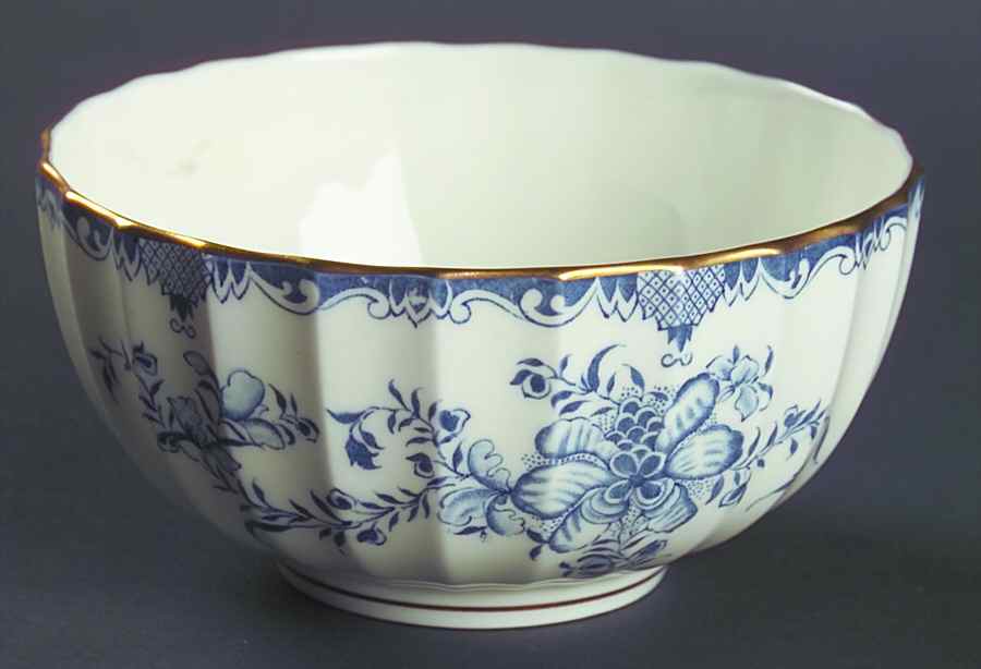Mansfield Blue Open Sugar Bowl by Royal Worcester-1