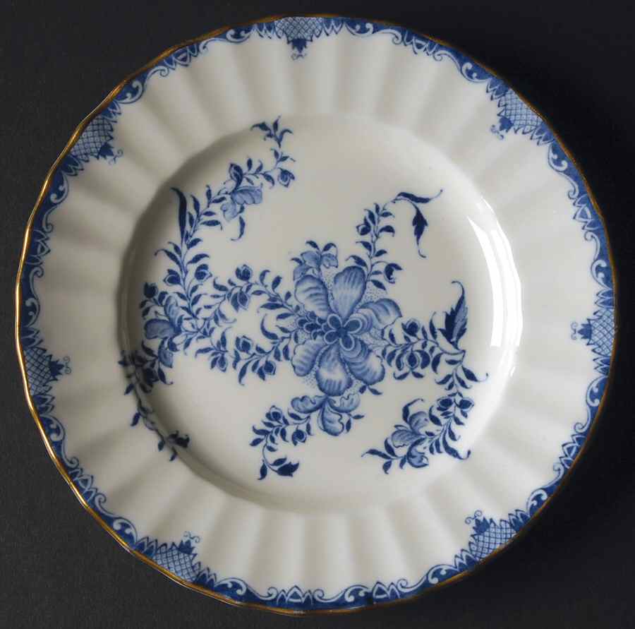Mansfield Blue Salad Plate by Royal Worcester-1