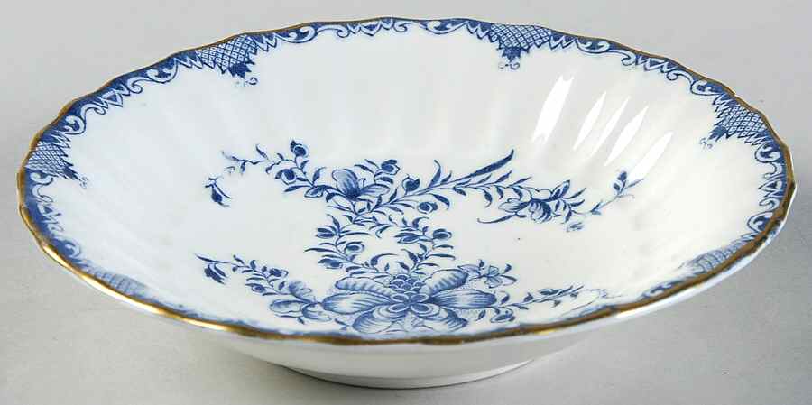 Mansfield Blue Fruit/Dessert (Sauce) Bowl by Royal Worcester-1