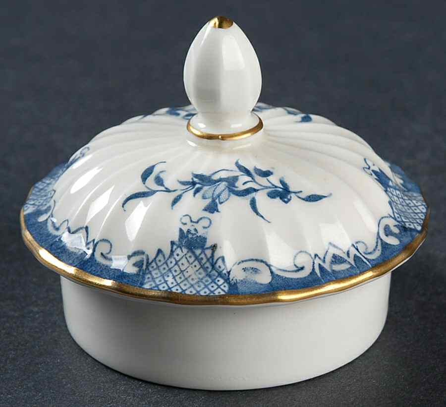 Mansfield Blue Lid for Mini Teapot by Royal Worcester-1