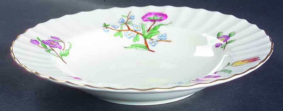 Mandalay (Z2142, Multicolor Flowers) Rim Soup Bowl by Royal Worcester-1