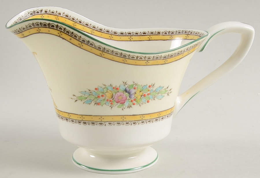 Marjorie Yellow Creamer by Royal Worcester-1