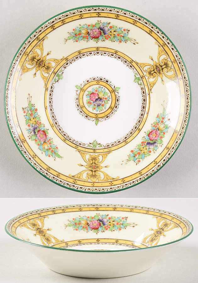 Marjorie Yellow Fruit/Dessert (Sauce) Bowl by Royal Worcester-1