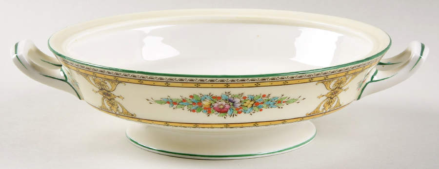 Marjorie Yellow Round Vegetable No Lid by Royal Worcester-1