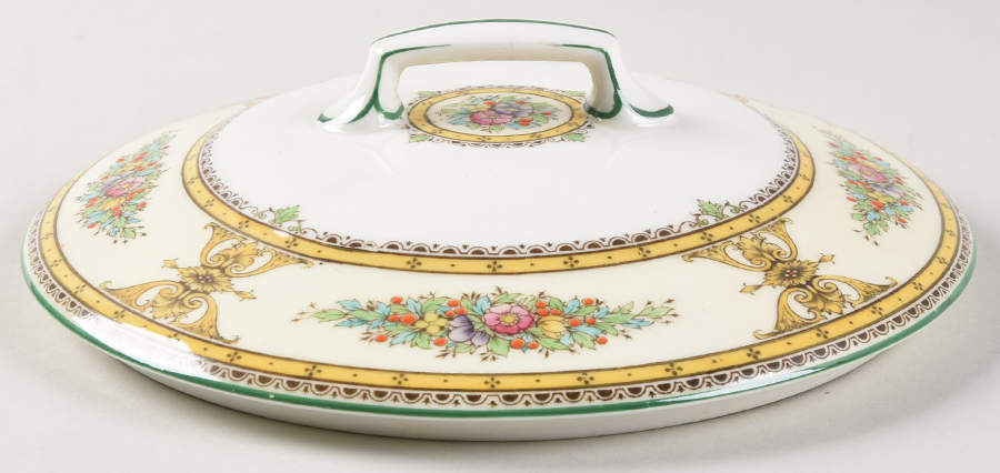 Marjorie Yellow Lid for Round Vegetable by Royal Worcester-1