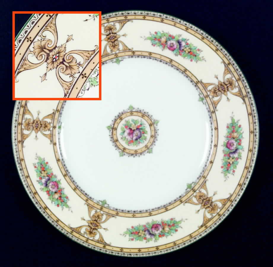 Marjorie Yellow Dinner Plate by Royal Worcester-1