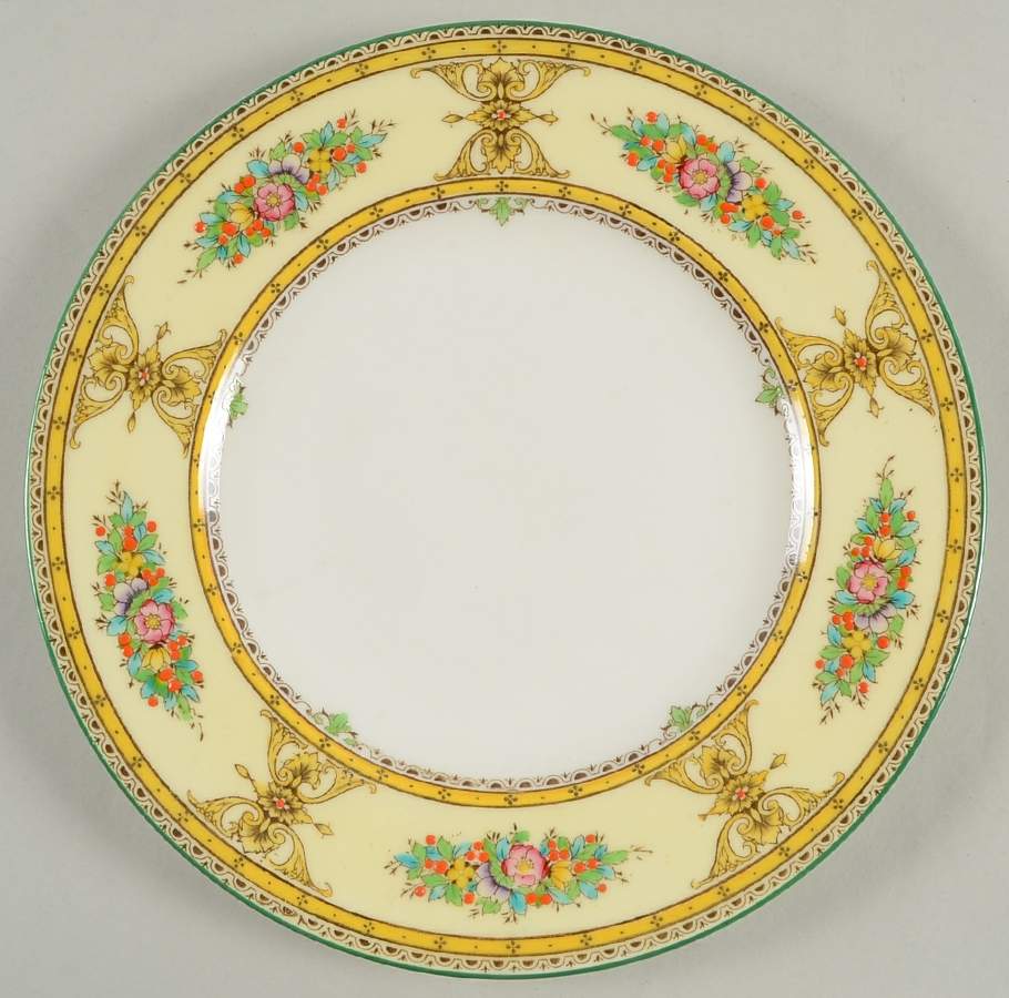 Marjorie Yellow Salad Plate by Royal Worcester-1