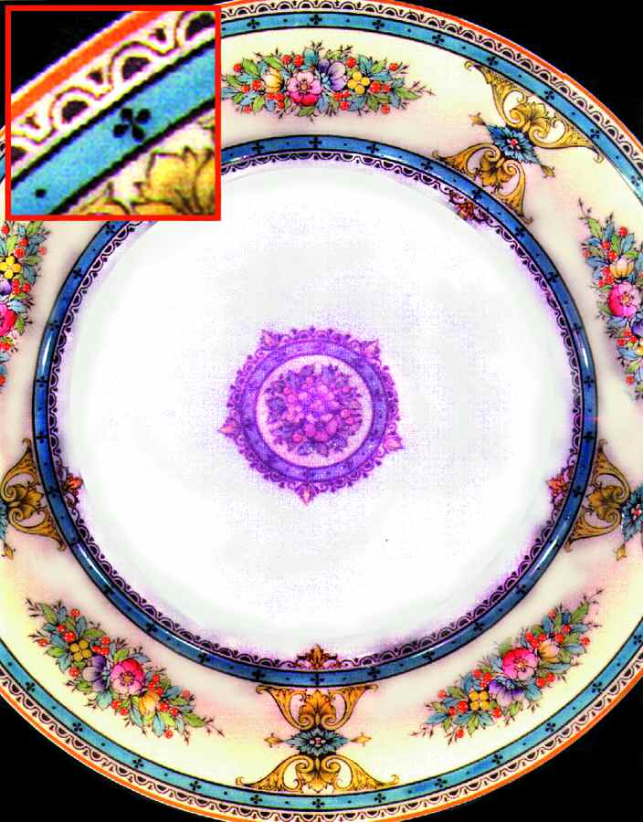 Marjorie Aqua Dinner Plate by Royal Worcester-1