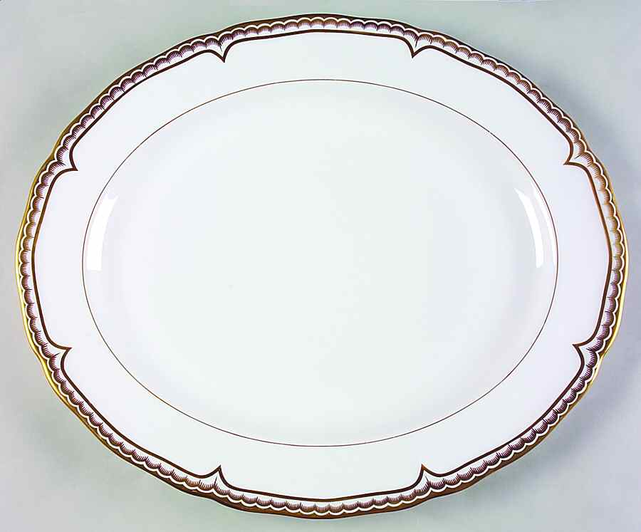 Marquis (Newer, 1991) 15" Oval Serving Platter by Royal Worcester-1