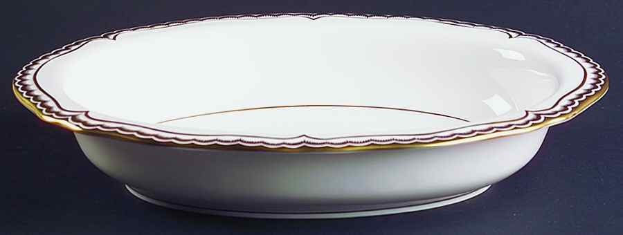 Marquis (Newer, 1991) 10" Oval Vegetable Bowl by Royal Worcester-1