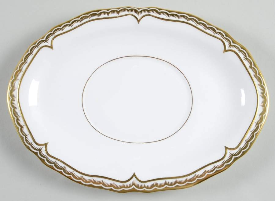 Marquis (Newer, 1991) Underplate for Gravy Boat by Royal Worcester-1