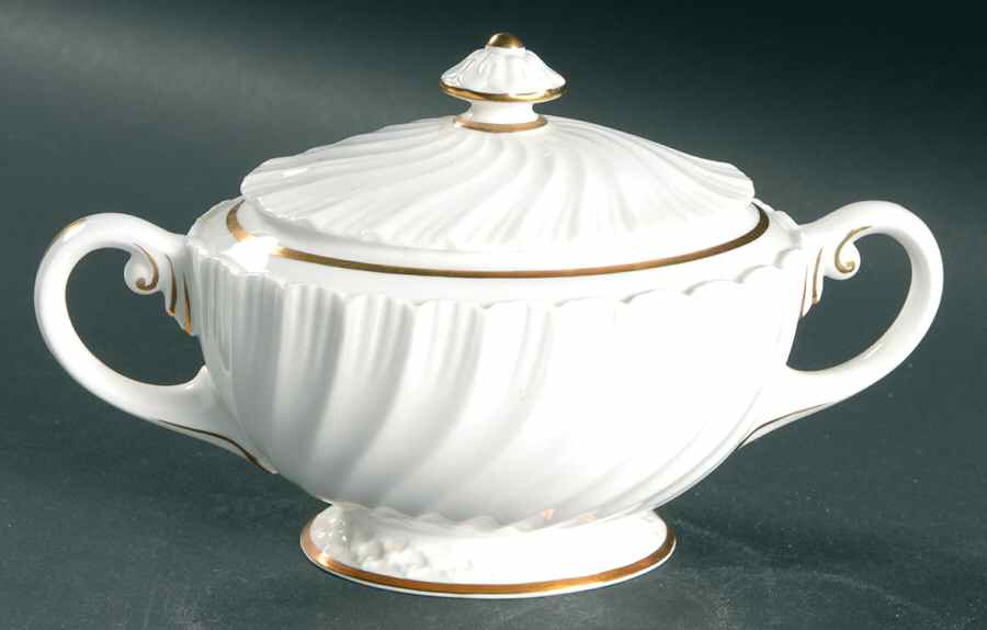Mayfair Sugar Bowl & Lid by Royal Worcester-1