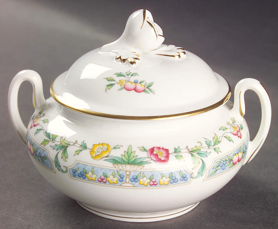 Mayfield Sugar Bowl & Lid by Royal Worcester-1
