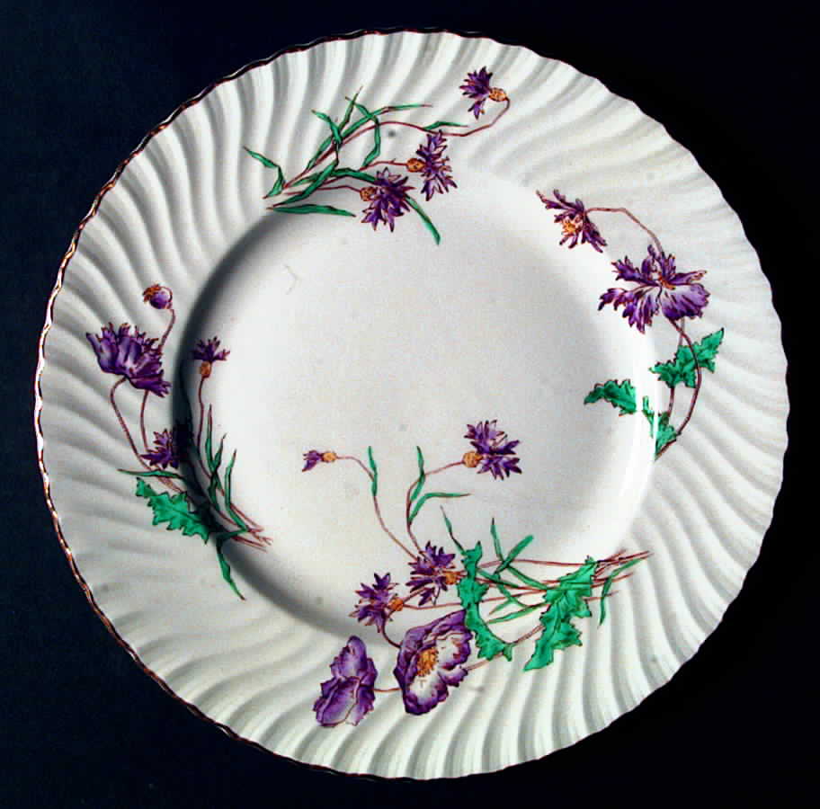 Meadowsweet (Lavender & Blue) Dinner Plate by Royal Worcester-1