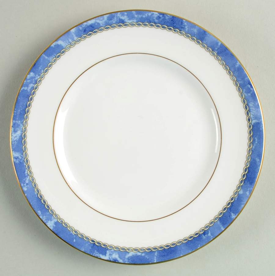 Medici Blue Bread & Butter Plate by Royal Worcester-1