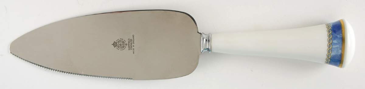 Medici Blue Pie & Cake Server with Stainless Blade by Royal Worcester-1