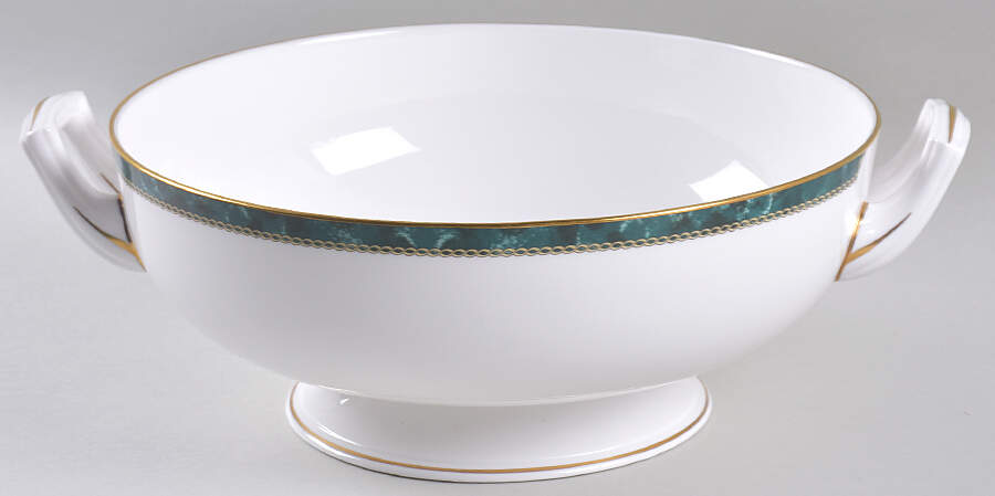 Medici Green Tureen No Lid by Royal Worcester-1