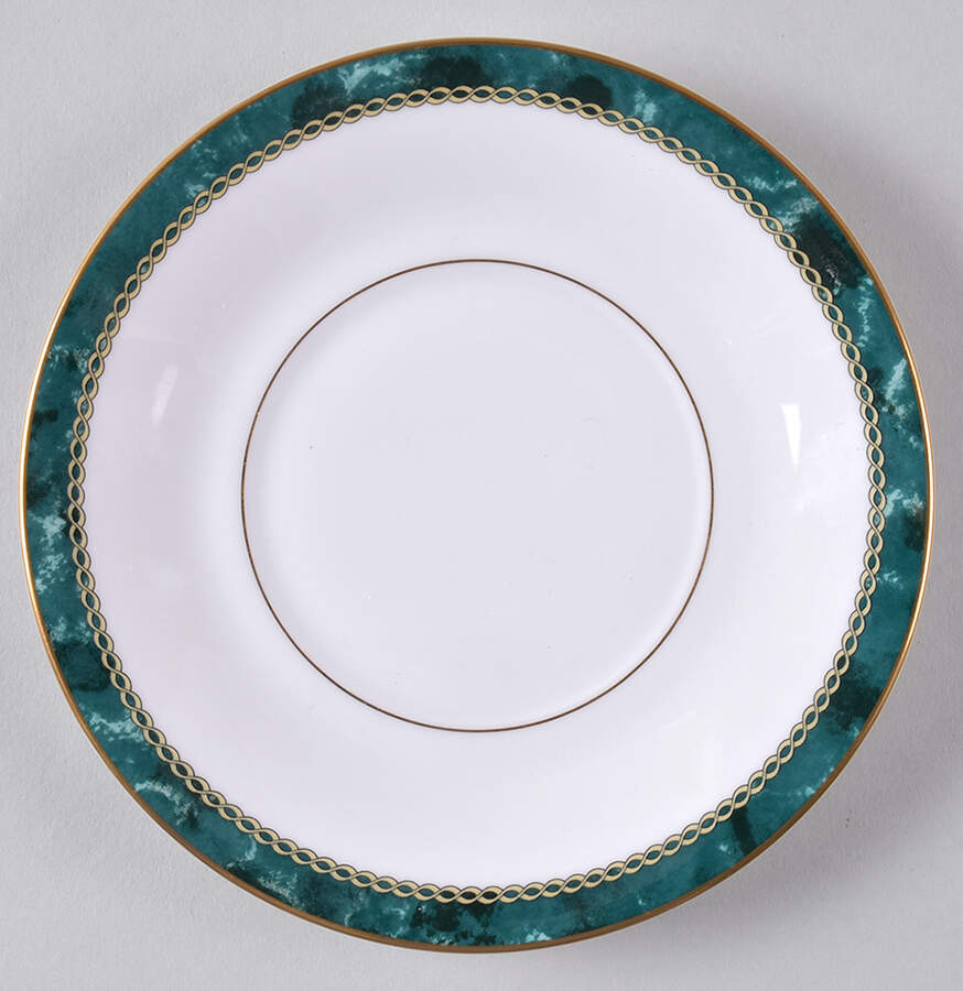 Medici Green Saucer for Flat Cup by Royal Worcester-1