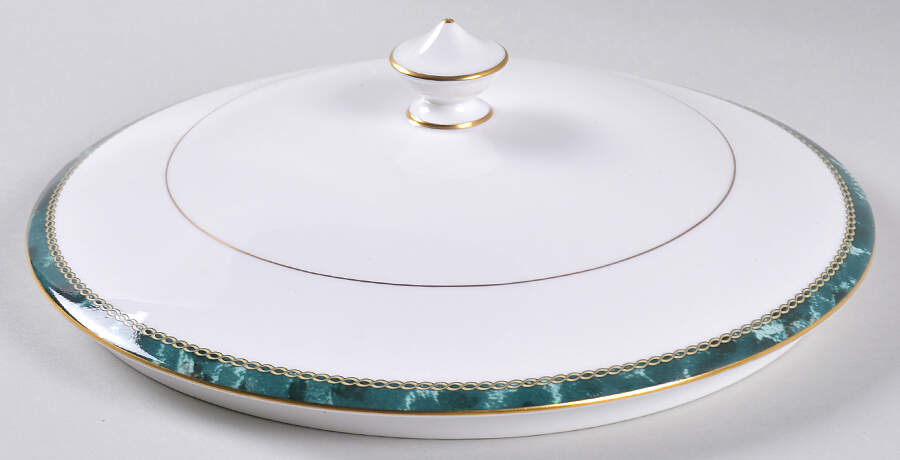 Medici Green Lid for Round Vegetable by Royal Worcester-1