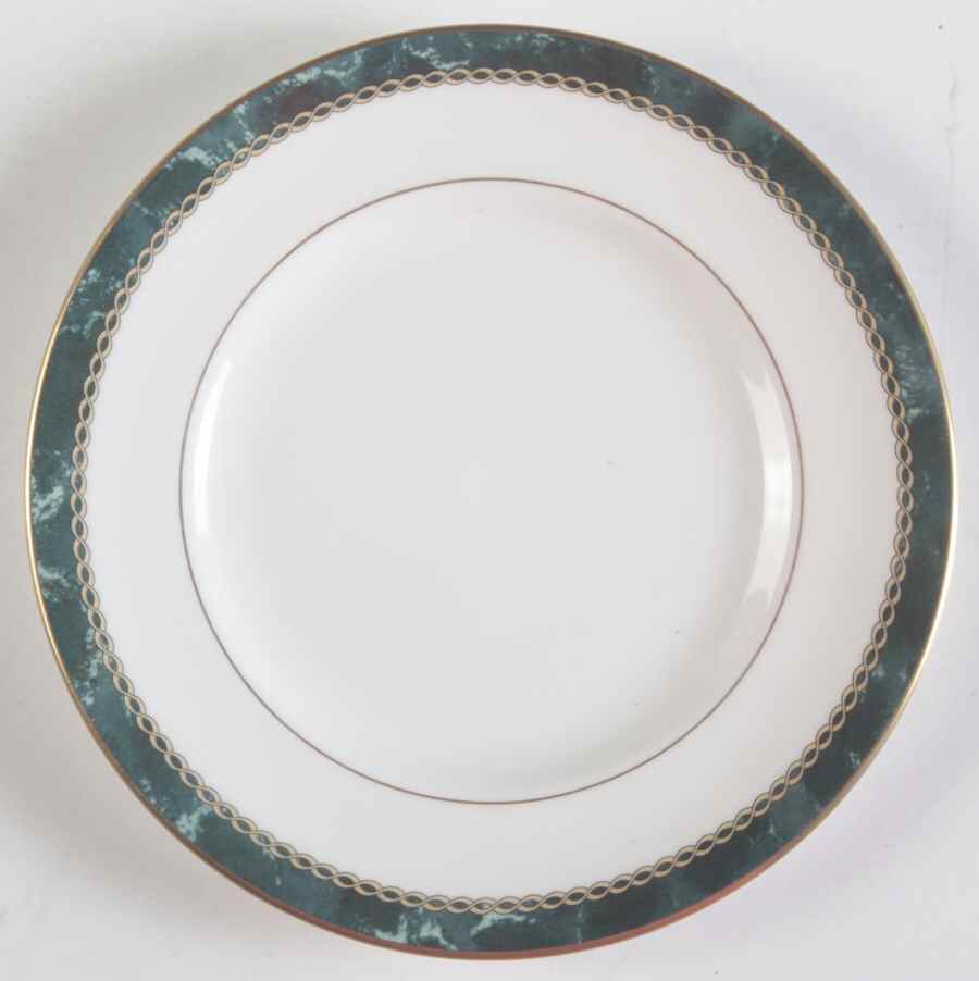 Medici Green Bread & Butter Plate by Royal Worcester-1