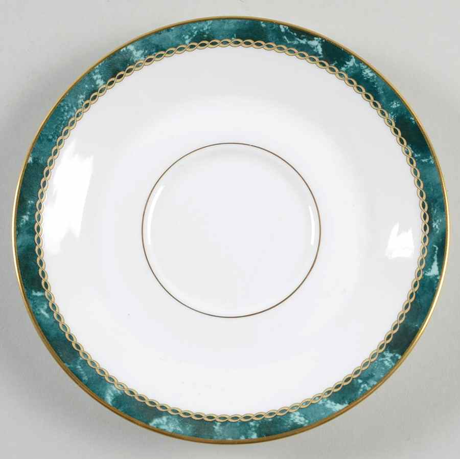 Medici Green Saucer by Royal Worcester-1