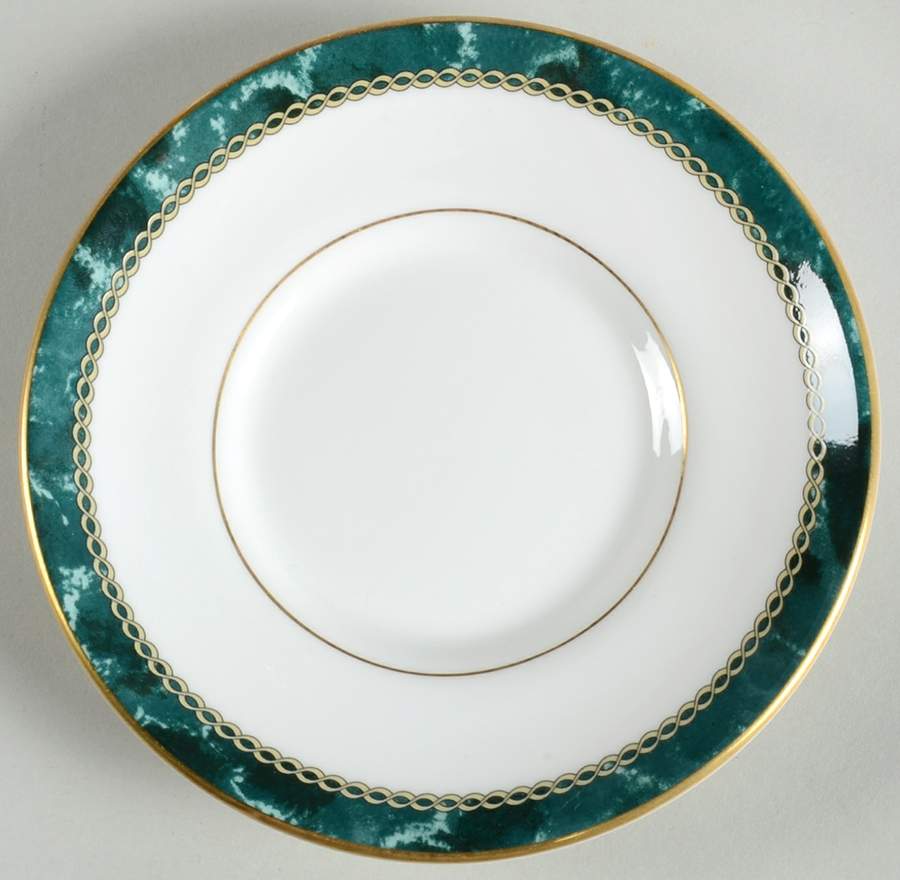 Medici Green Saucer for Demitasse Cup by Royal Worcester-1