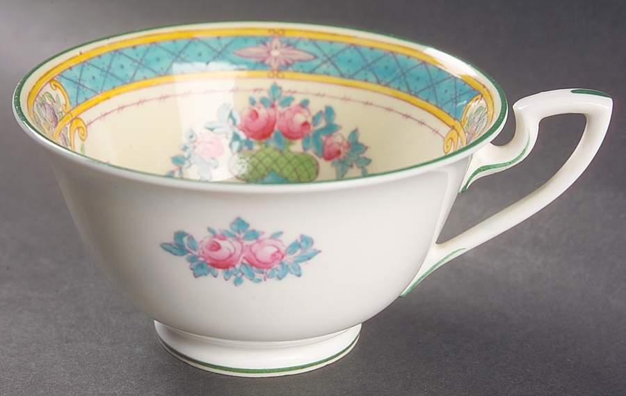 Melba Cream Rim Footed Cup by Royal Worcester-1